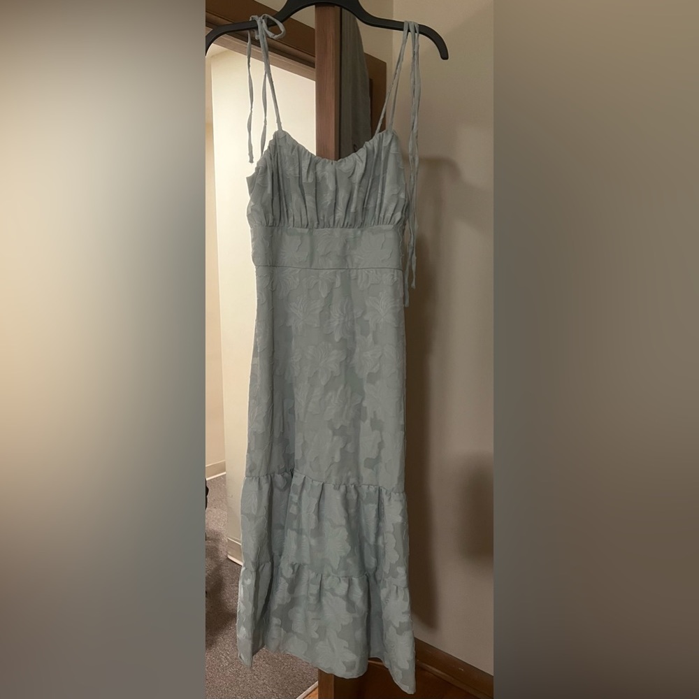 New with tag, never worn Sage color dress. Size medium.